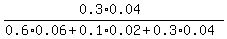 %280.3%2A0.04%29%2F%280.6%2A0.06%2B0.1%2A0.02%2B0.3%2A0.04%29