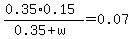 %280.35%2A0.15%29%2F%280.35%2Bw%29=0.07