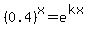 %280.4%29%5Ex+=+e%5E%28kx%29