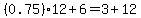 %280.75%2912%2B6=3%2B12