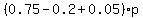 %280.75-0.2%2B0.05%29p