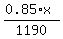 %280.85%2Ax%29%2F1190