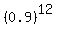 %280.9%29%5E12
