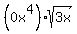 %280x%5E4%29%2Asqrt%283x%29