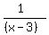 %281%29%2F%28%28x-3%29%29