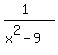 %281%29%2F%28x%5E2-9%29