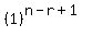 %281%29%5E%28n+-+r+%2B+1%29