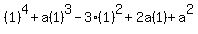%281%29%5E4%2Ba%281%29%5E3-3%281%29%5E2%2B2a%281%29%2Ba%5E2