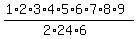 %281%2A2%2A3%2A4%2A5%2A6%2A7%2A8%2A9%29%2F%282%2A24%2A6%29