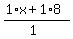%281%2Ax%2B1%2A8%29%2F%281%29