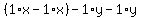 %281%2Ax-1%2Ax%29-1%2Ay-1%2Ay%29=12-22