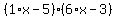%281%2Ax-5%29%286%2Ax-3%29