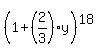 %281%2B%282%2F3%29y%29%5E18