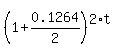 %281%2B0.1264%2F2%29%5E%282%2At%29