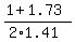 %281%2B1.73%29%2F%282%2A1.41%29