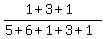 %281%2B3%2B1%29%2F%285%2B6%2B1%2B3%2B1%29