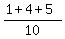 %281%2B4%2B5%29%2F10