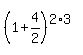 %281%2B4%2F2%29%5E%282%2A3%29