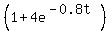 %281%2B4e%5E%28-0.8t%29%29