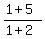 %281%2B5%29%2F%281%2B2%29