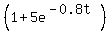 %281%2B5e%5E%28-0.8t%29%29