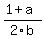 %281%2Ba%29%2F2b