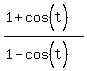 %281%2Bcos%5E%22%22%28t%29%29%2F%281-cos%5E%22%22%28t%29%29