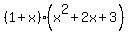 %281%2Bx%29%28x%5E2%2B2x%2B3%29