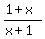 %281%2Bx%29%2F%28x%2B1%29