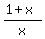 %281%2Bx%29%2Fx