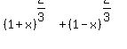 %281%2Bx%29%5E%282%2F3%29%2B%281-x%29%5E%282%2F3%29
