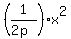 %281%2F%282p%29%29%2Ax%5E2