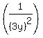 %281%2F%283y%29%5E2%29