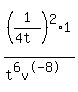 %281%2F%284t%29%29%5E2+%2A+1%2F%28t%5E6v%5E-+8%29