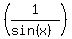 %281%2F%28sin%28x%29%29%29