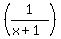 %281%2F%28x%2B1%29%29