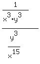 %281%2F%28x%5E3%2Ay%5E3%29%29%2F%28y%5E3%2Fx%5E15%29