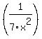 %281%2F+7x%5E2%29