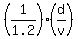 %281%2F1.2%29%2A%28d%2Fv%29