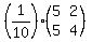 %281%2F10%29%28matrix%282%2C2%2C5%2C2%2C5%2C4%29%29