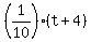 %281%2F10%29%28t%2B4%29