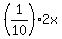 %281%2F10%29%2A2x