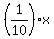%281%2F10%29x