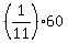 %281%2F11%29%2A60