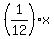 %281%2F12%29x
