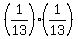 %281%2F13%29%2A%281%2F13%29