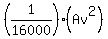 %281%2F16000%29%28Av%5E2%29%29