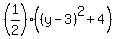 %281%2F2%29%28%28y-3%29%5E2%2B4%29
