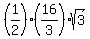 %281%2F2%29%2816%2F3%29sqrt%283%29