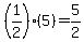 %281%2F2%29%285%29=5%2F2